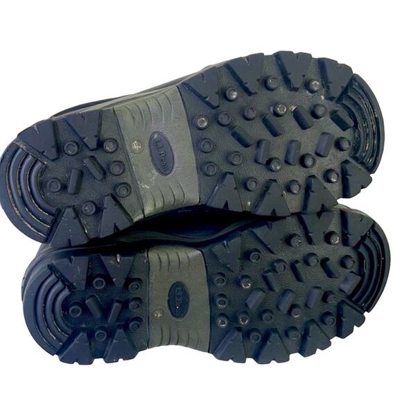 LL Bean Bigelow Black Insulated Cold Weather Snow Boot Lace Up Size 8 - Picture 7 of 16